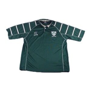 Live For Rugby  Ireland Jersey Mens XXL Shamrock Green Short Sleeve Embroidered